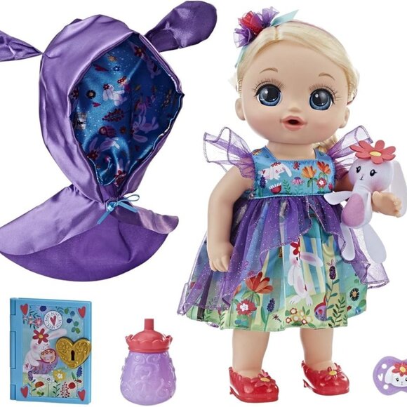 New in Box Baby Alive Forest Emma Doll w/15+ Sounds Blonde and a Mini Story Book - Picture 4 of 16